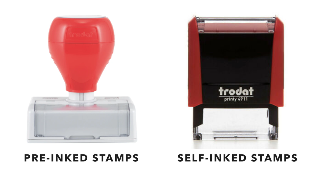 Difference Between Pre-Inked Stamps and Self Inking Stamps | Infinity Prints